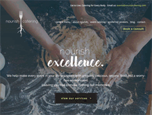 Tablet Screenshot of nourishcatering.com